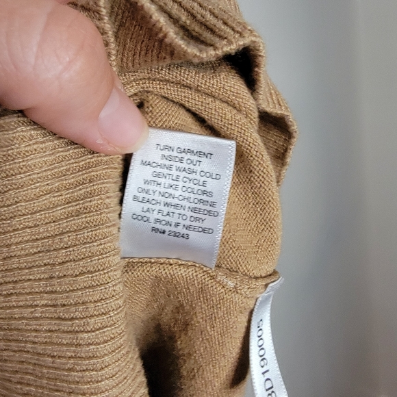 7th Avenue Design Studio Cardigan 3/4 length Tan sweater women's XL EUC beige - Picture 7 of 9